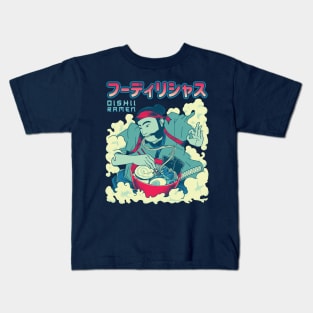 Foodilicious - Ukiyo Samurai Ramen Kids T-Shirt